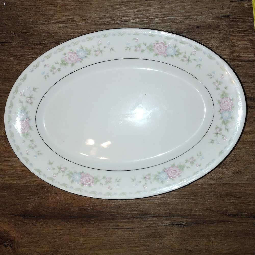 Vintage CAC China Serving Platter, Tray, Helen Pattern